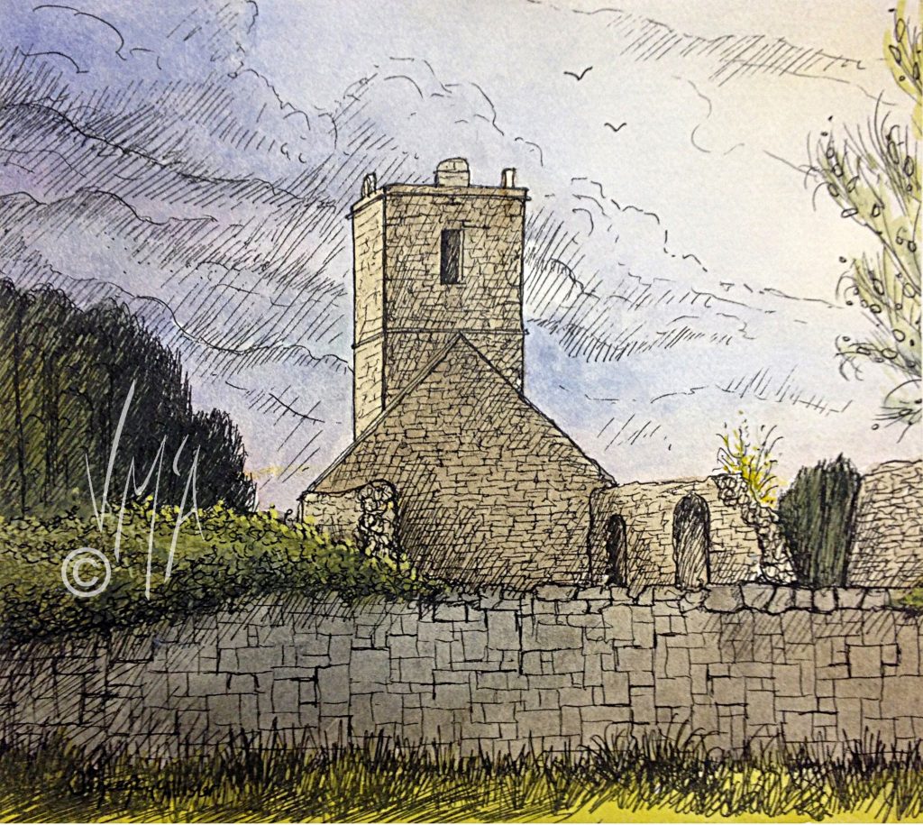 St Luragh’s Church, Maghera, By Irish Artist, Vincent McAllister Vincent McAllister